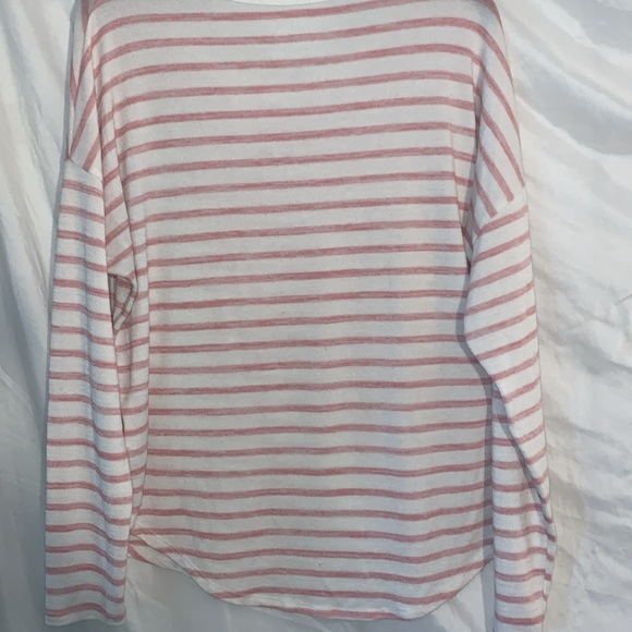 Large, long, sleeved, pink and white striped cute awesome material - Picture 6 of 6